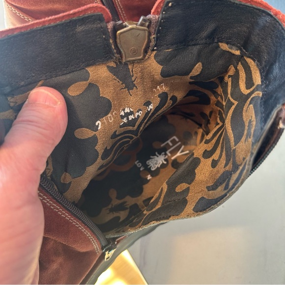 FLY London Mong Suede Zip up Ankle Boots - Picture 13 of 14